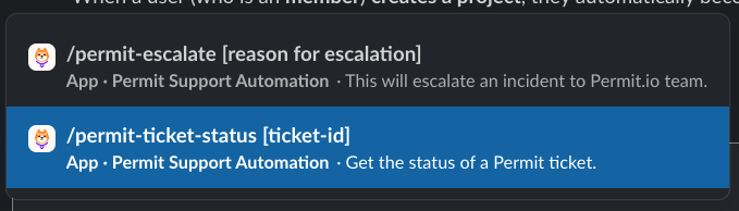 Slack commands